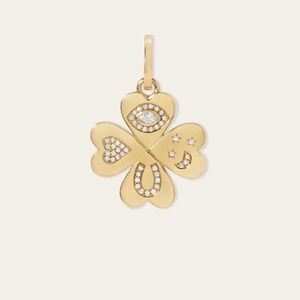 Adina Reyter Good Luck Diamond Clover Charm